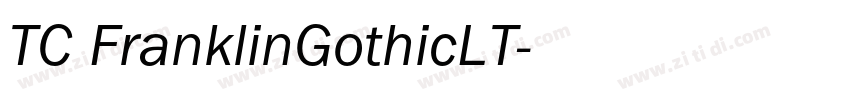 TC FranklinGothicLT字体转换